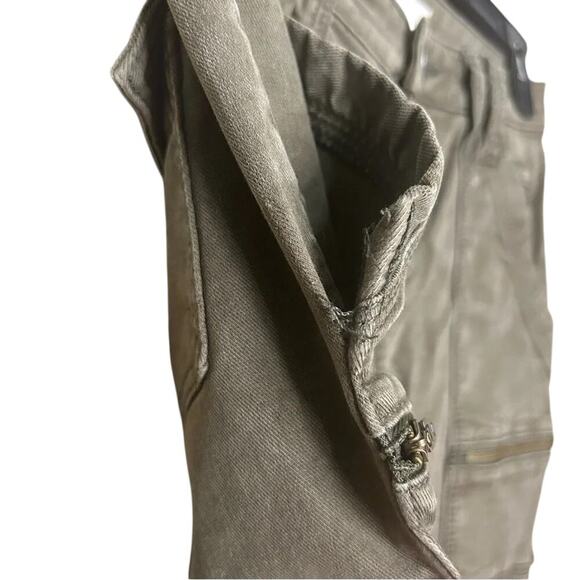 Joie Jeans Brand Moss Green Skinny Cargo Jeans - Picture 4 of 9